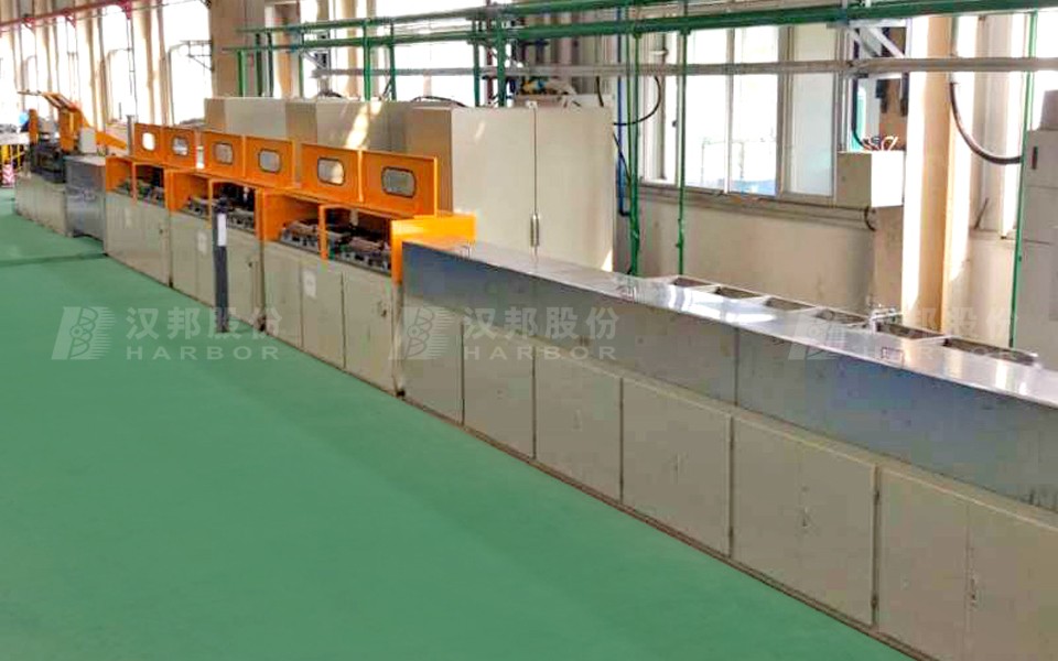 Oil quenching spring steel wire production line